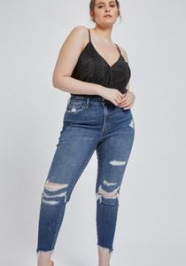 Mica Denim Plus High Rise Ankle Skinny