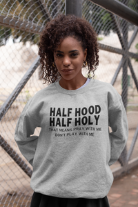 Half Hood Crewneck Sweatshirts