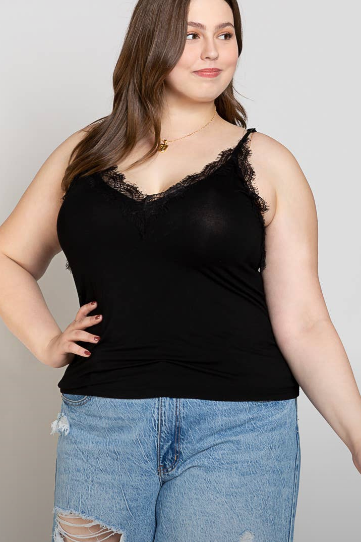 Country Lace Plus Tank