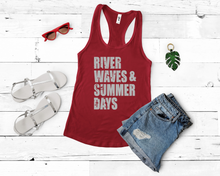 Load image into Gallery viewer, River Waves &amp; Summer Days Tank
