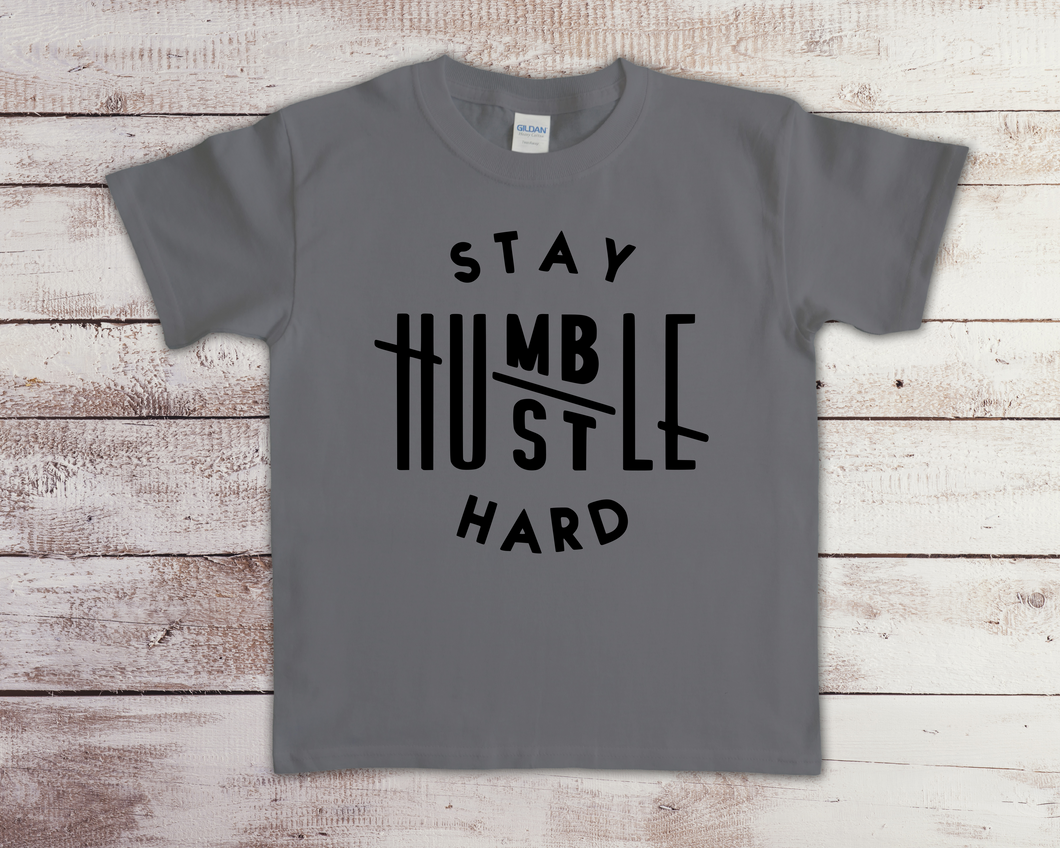 Stay Humble Hustle Hard Youth Tee