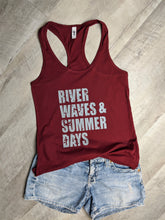 Load image into Gallery viewer, River Waves &amp; Summer Days Tank
