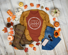 Load image into Gallery viewer, Thankful Grateful Blessed Graphic T-Shirt
