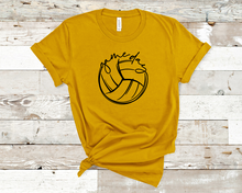 Load image into Gallery viewer, Gold Volleyball Game Day Tee
