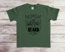 Load image into Gallery viewer, Youth Waiting for my Beard Tee
