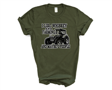 Load image into Gallery viewer, Whiskey and Farming Graphic T-Shirt
