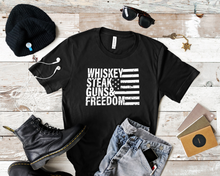 Load image into Gallery viewer, Whiskey Steak Guns Freedom Tee
