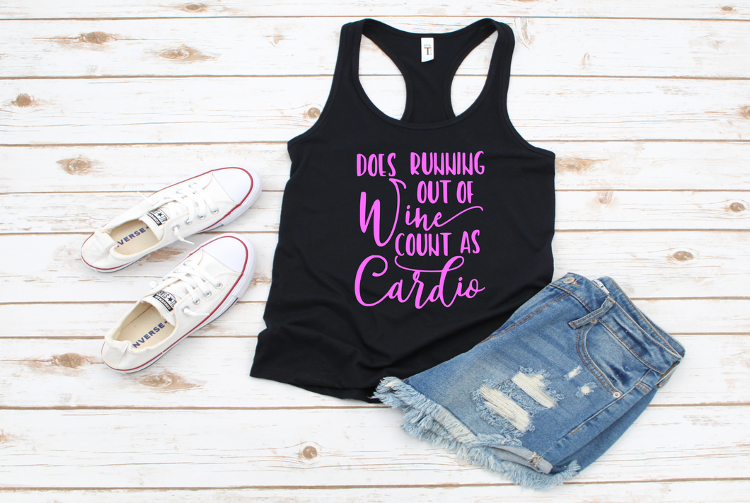 Wine and Cardio Racerback Tank
